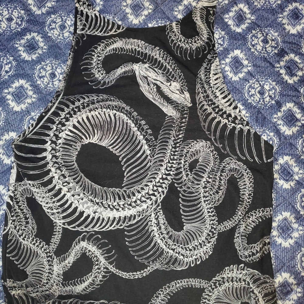 TRADE PENDING FOR DISO ONLY Blackmilk dead snake tank dress, euc XL - Picture 7 of 13